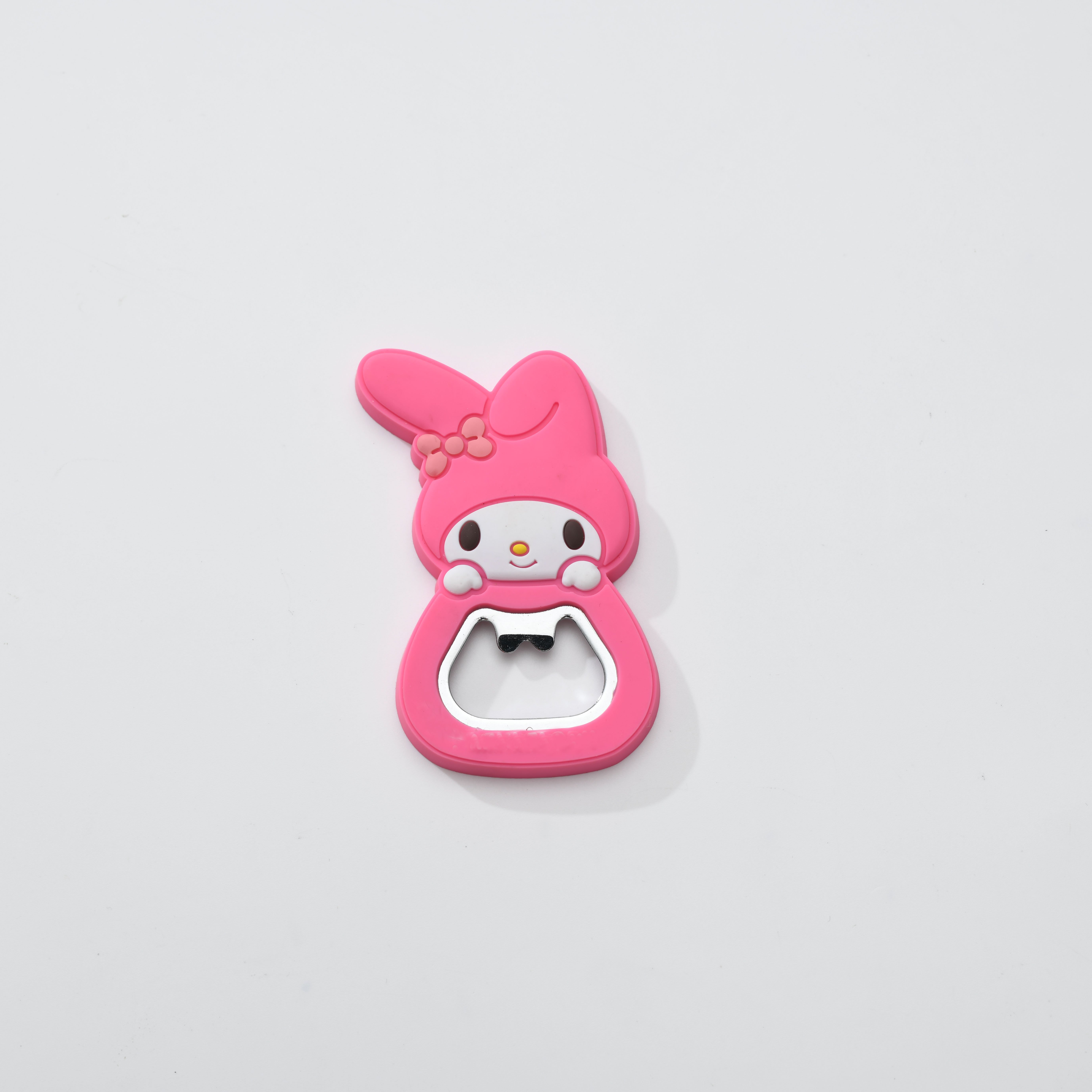 Cartoon custom magnetic suction creative PVC resin refrigerator sticker convenient beer opener