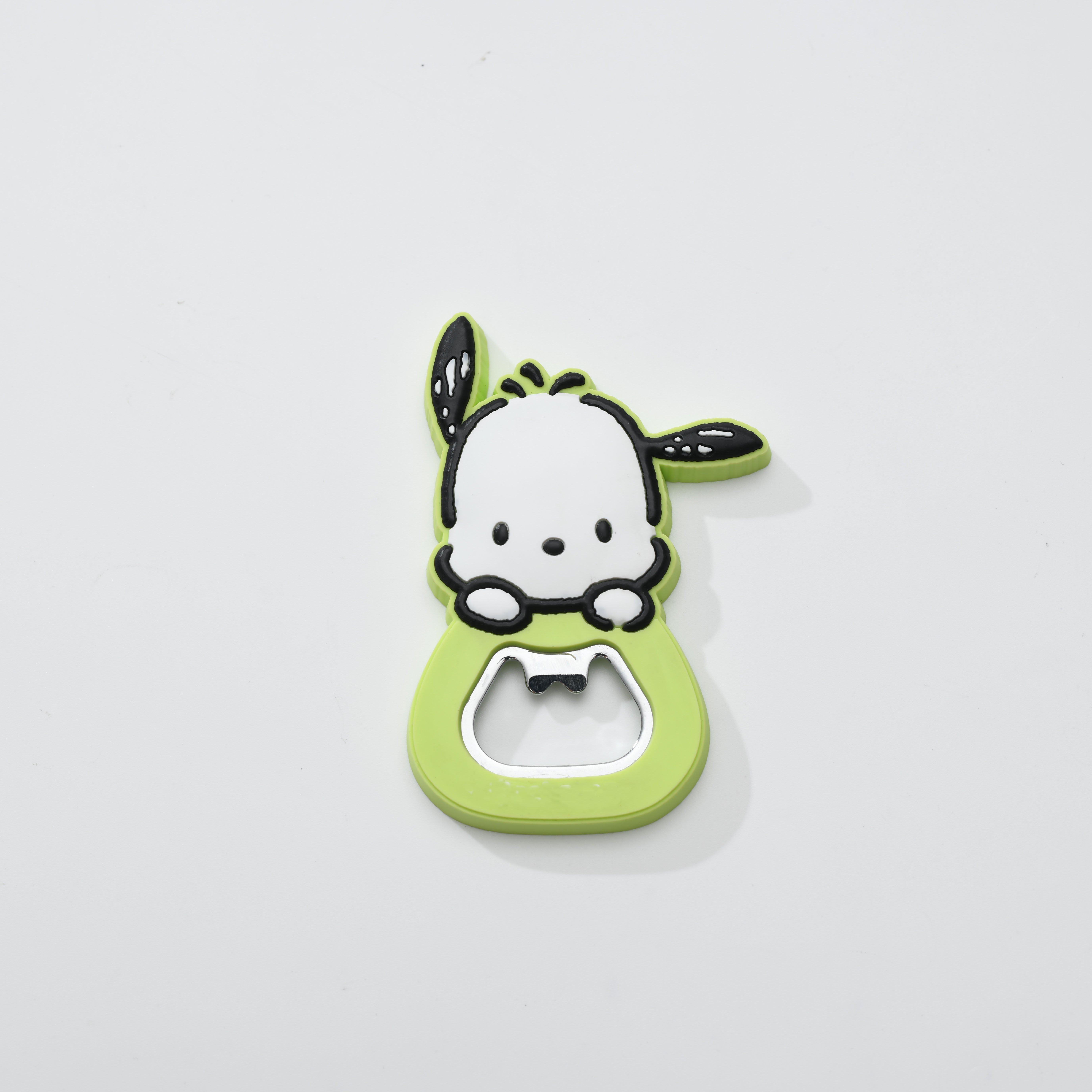 Cartoon custom magnetic suction creative PVC resin refrigerator sticker convenient beer opener