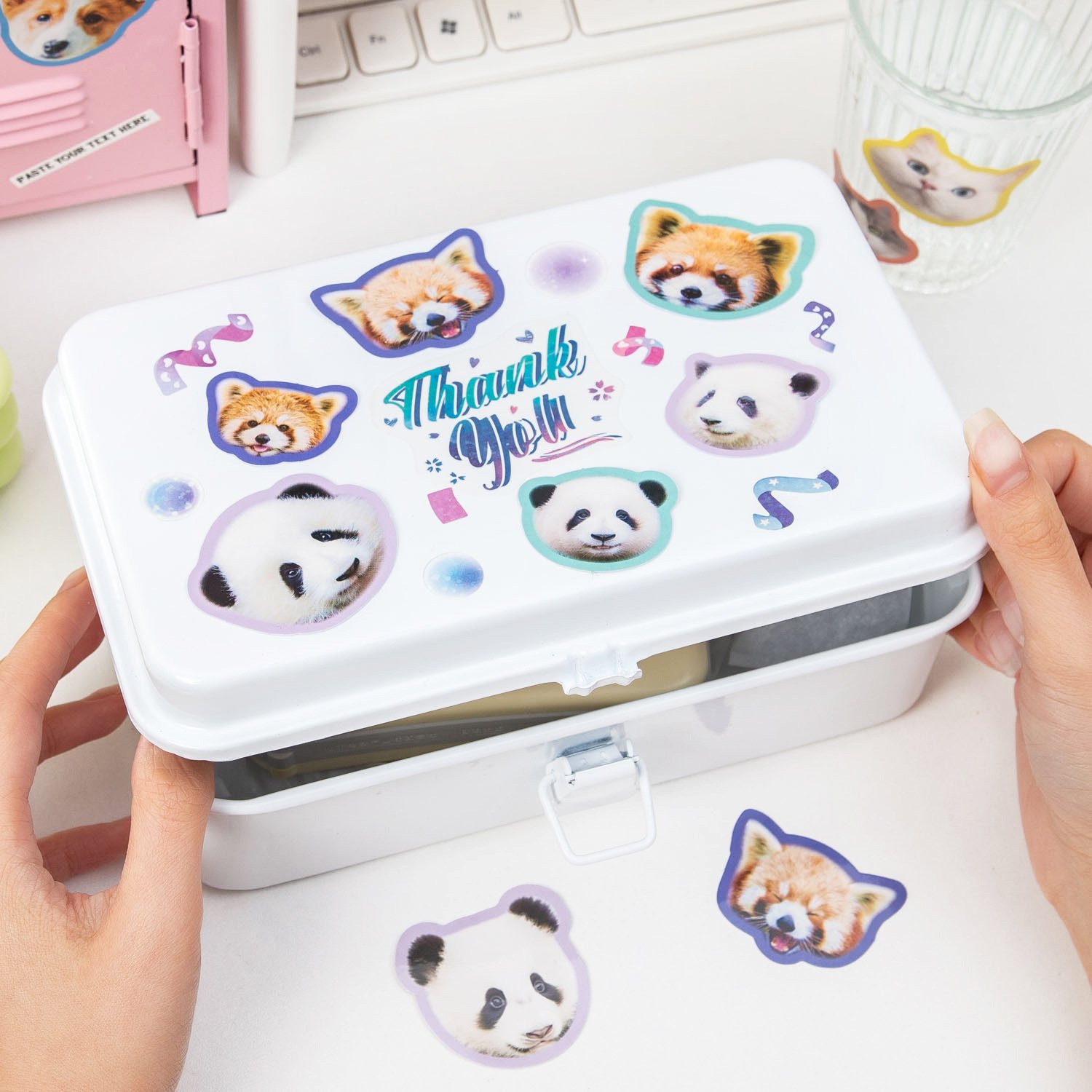 STICKERS PUNK 40 Pcs/pack Cute Cartoon Animal Stickers Farm Zoo Animal Stickers For Water Bottle Laptop Scrapbooking 05058