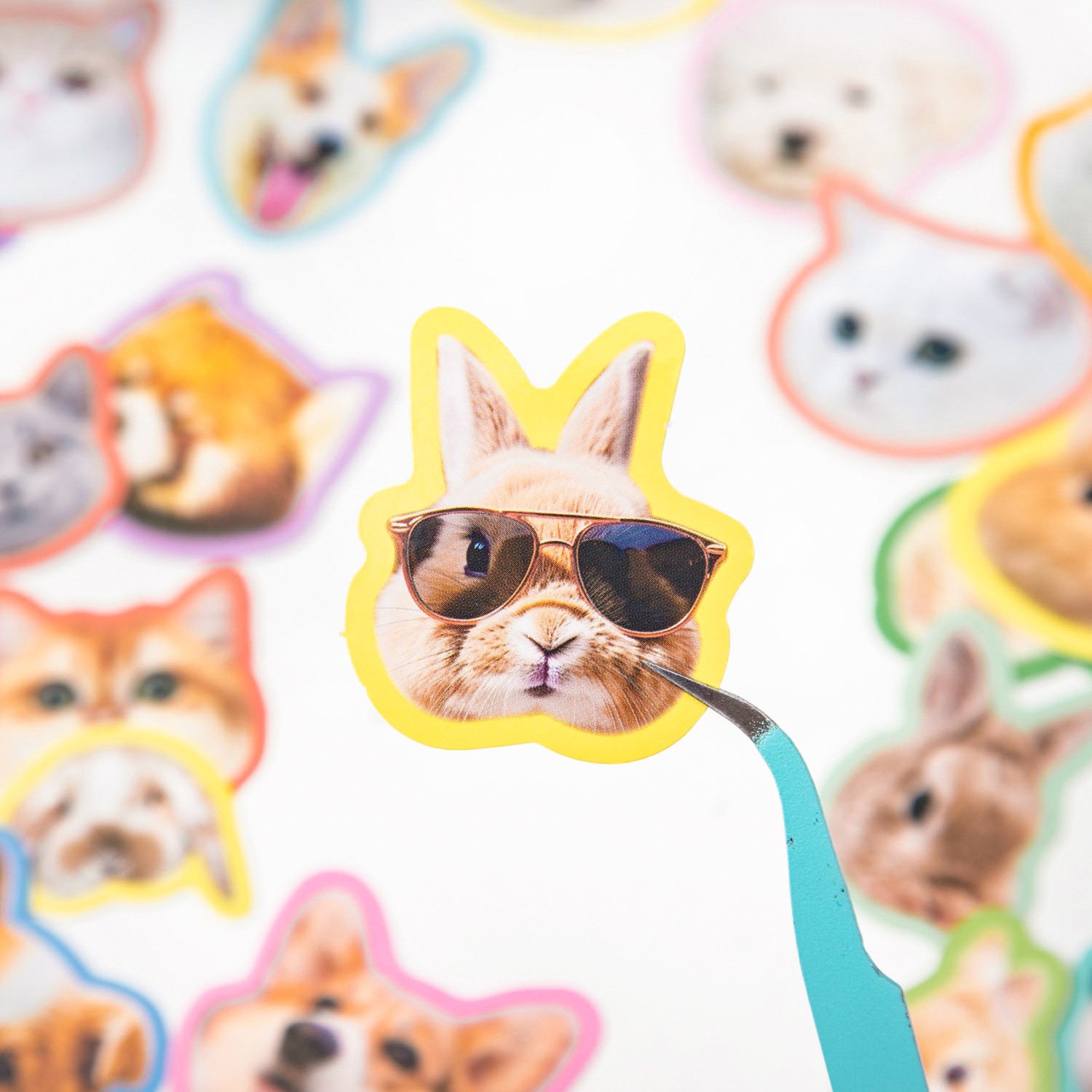 STICKERS PUNK 40 Pcs/pack Cute Cartoon Animal Stickers Farm Zoo Animal Stickers For Water Bottle Laptop Scrapbooking 05058