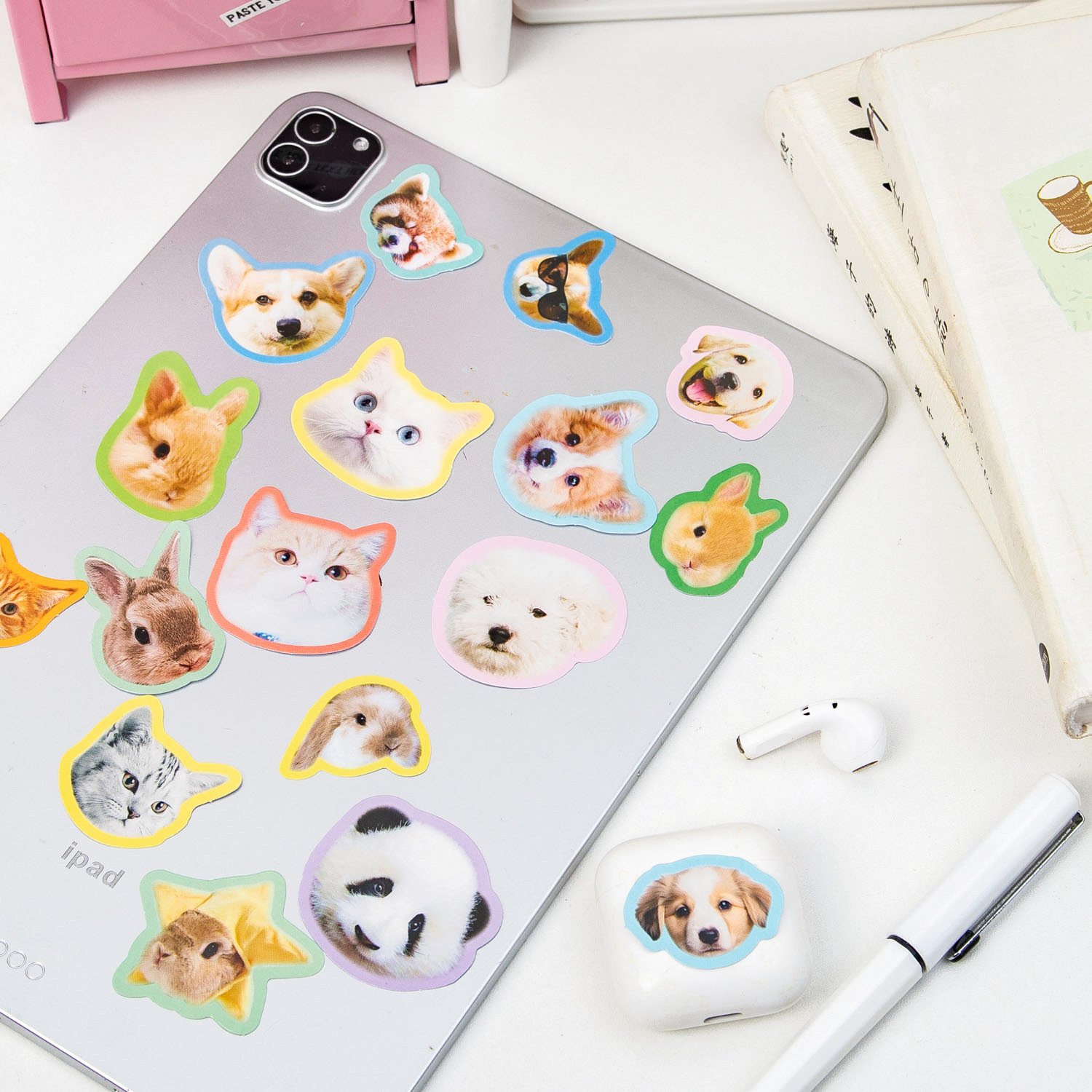 STICKERS PUNK 40 Pcs/pack Cute Cartoon Animal Stickers Farm Zoo Animal Stickers For Water Bottle Laptop Scrapbooking 05058