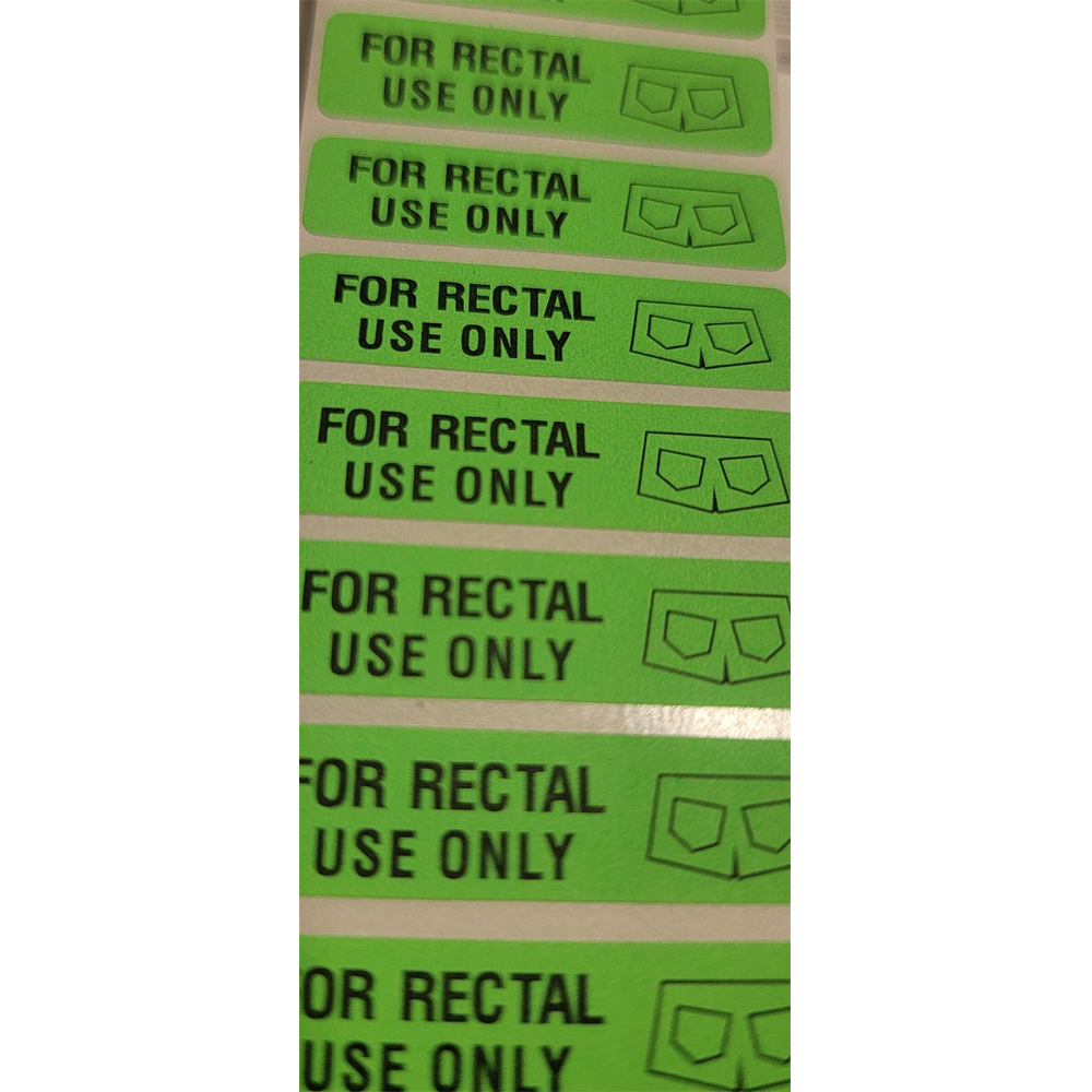 Durable Waterproof Fluorescent Colors Custom For Rectal Use Only Self Adhesive Sticker Labels