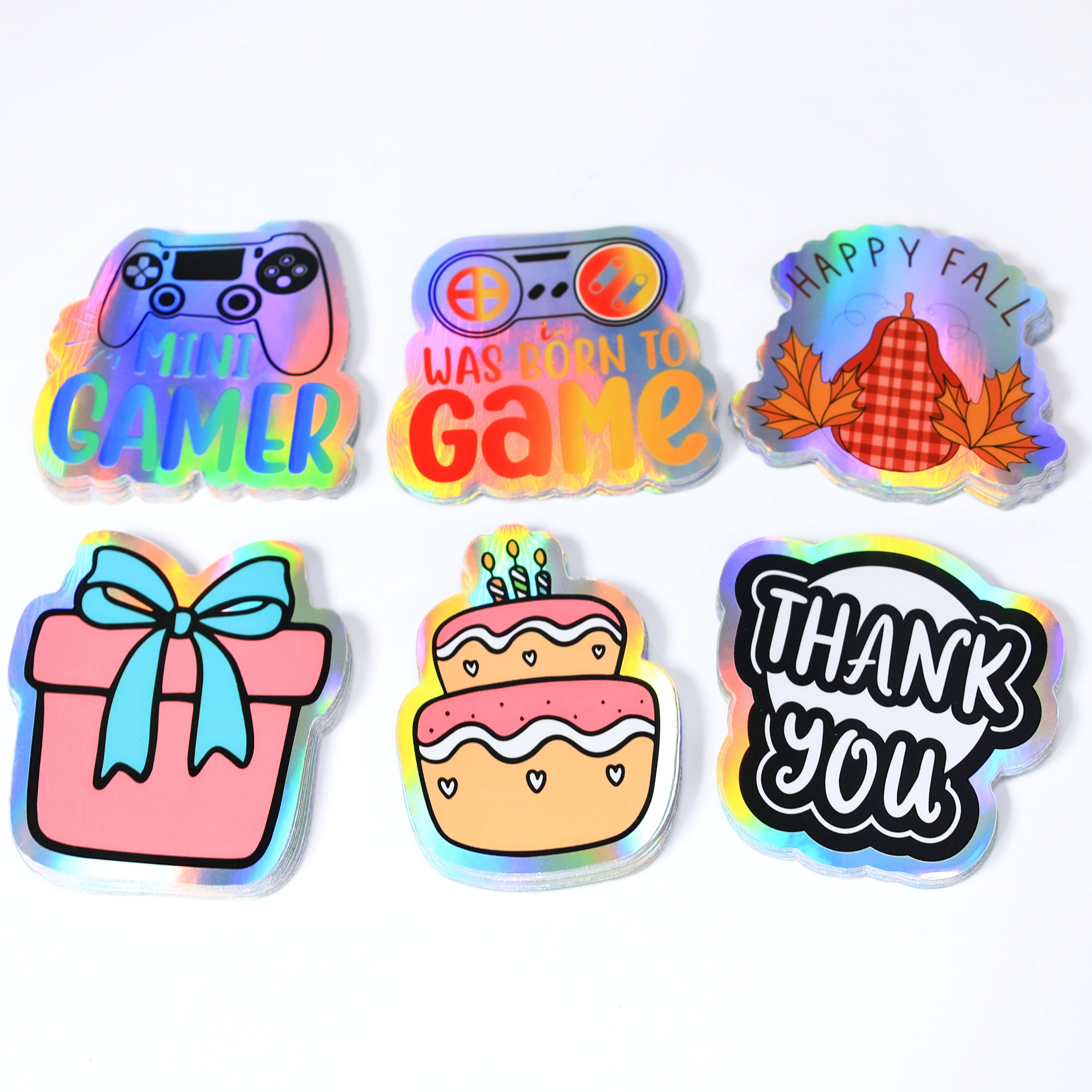 Customized Cute Waterproof Vinyl Notebook Sticker Anime Label Private Customized Die Cut Adhesive Paper Cartoon Sticker
