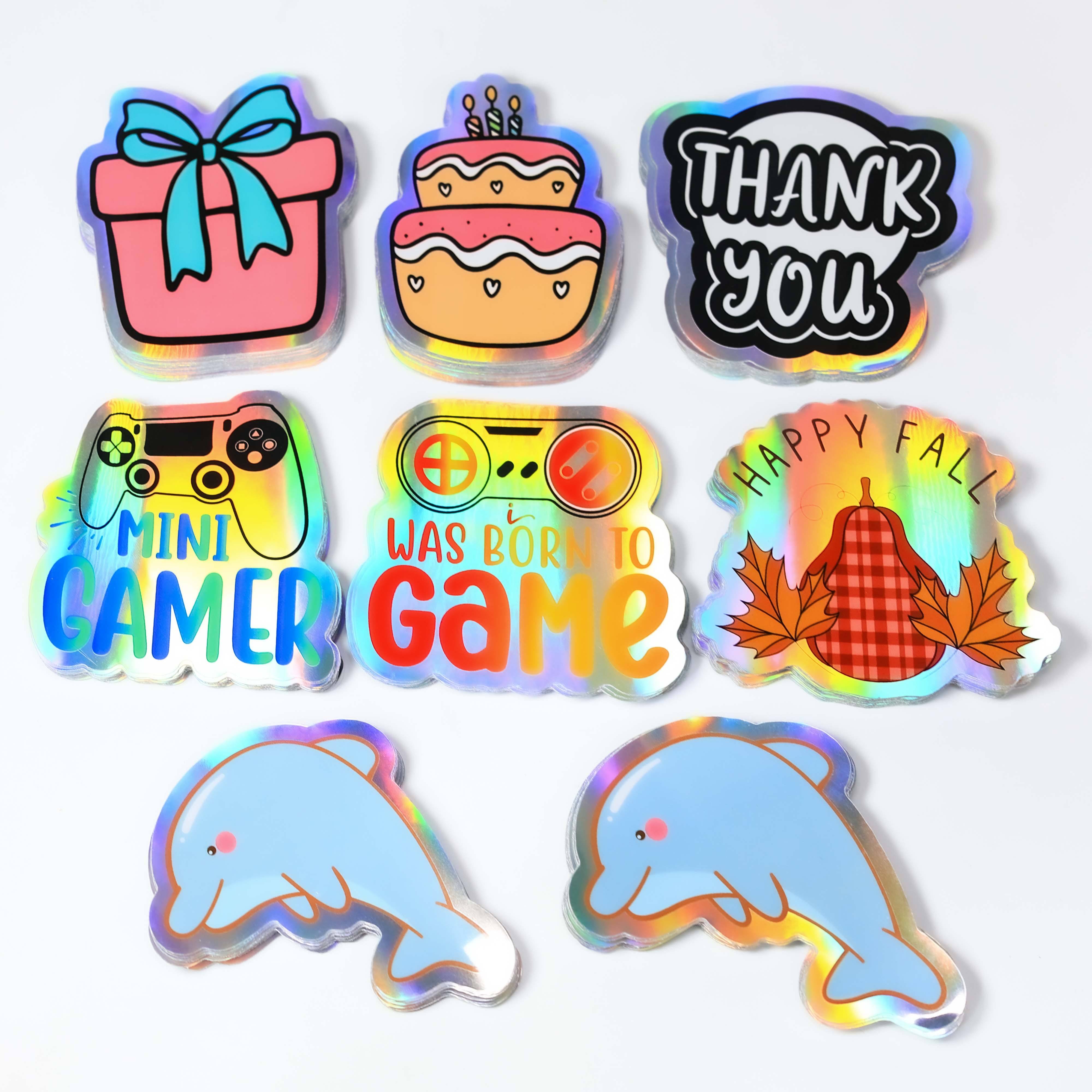 Customized Cute Waterproof Vinyl Notebook Sticker Anime Label Private Customized Die Cut Adhesive Paper Cartoon Sticker