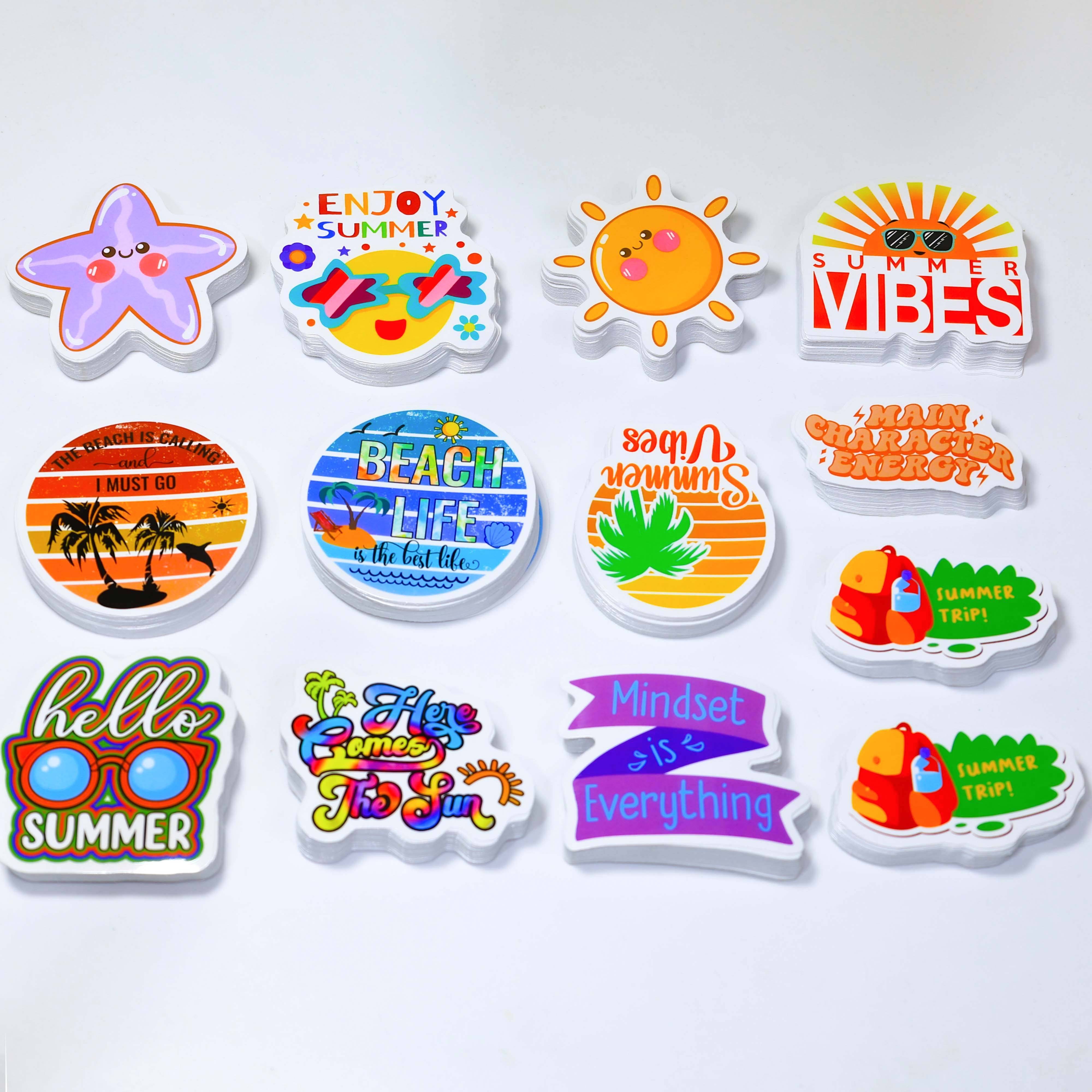 Customized Cute Waterproof Vinyl Notebook Sticker Anime Label Private Customized Die Cut Adhesive Paper Cartoon Sticker