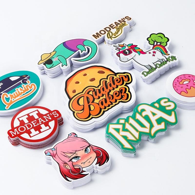 Professional Design Custom Waterproof Cartoon Labels Stickers UV Resist Printing Holographic Vinyl Logo Die Cut Sticker Sheet