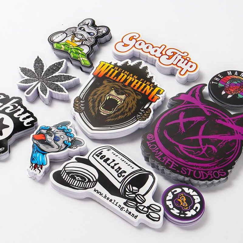 Professional Design Custom Waterproof Cartoon Labels Stickers UV Resist Printing Holographic Vinyl Logo Die Cut Sticker Sheet