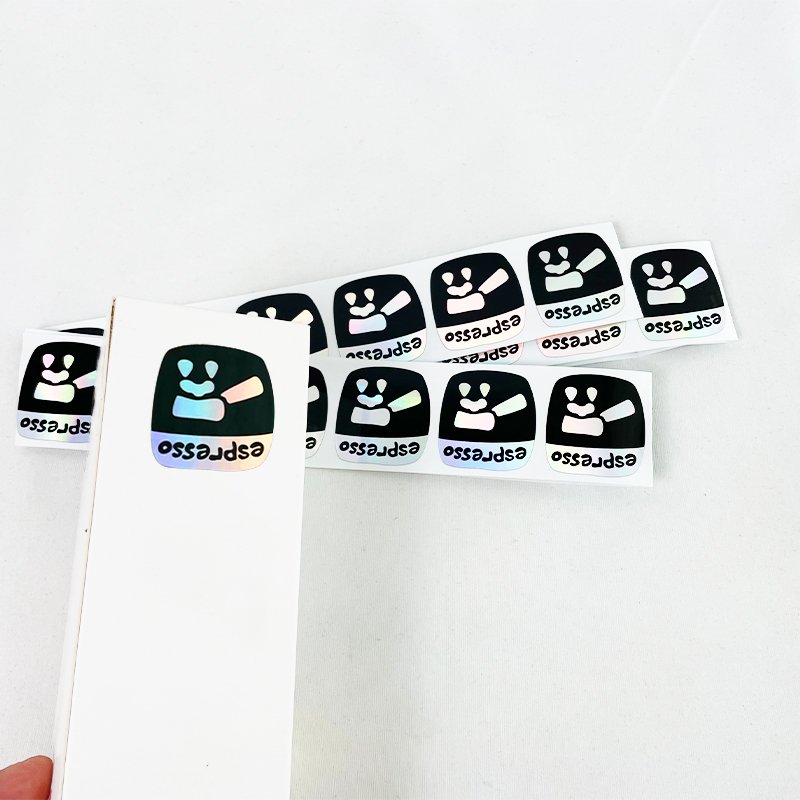 Factory wholesale luxury printing self-adhesive laser label packaging holographic waterproof stickers