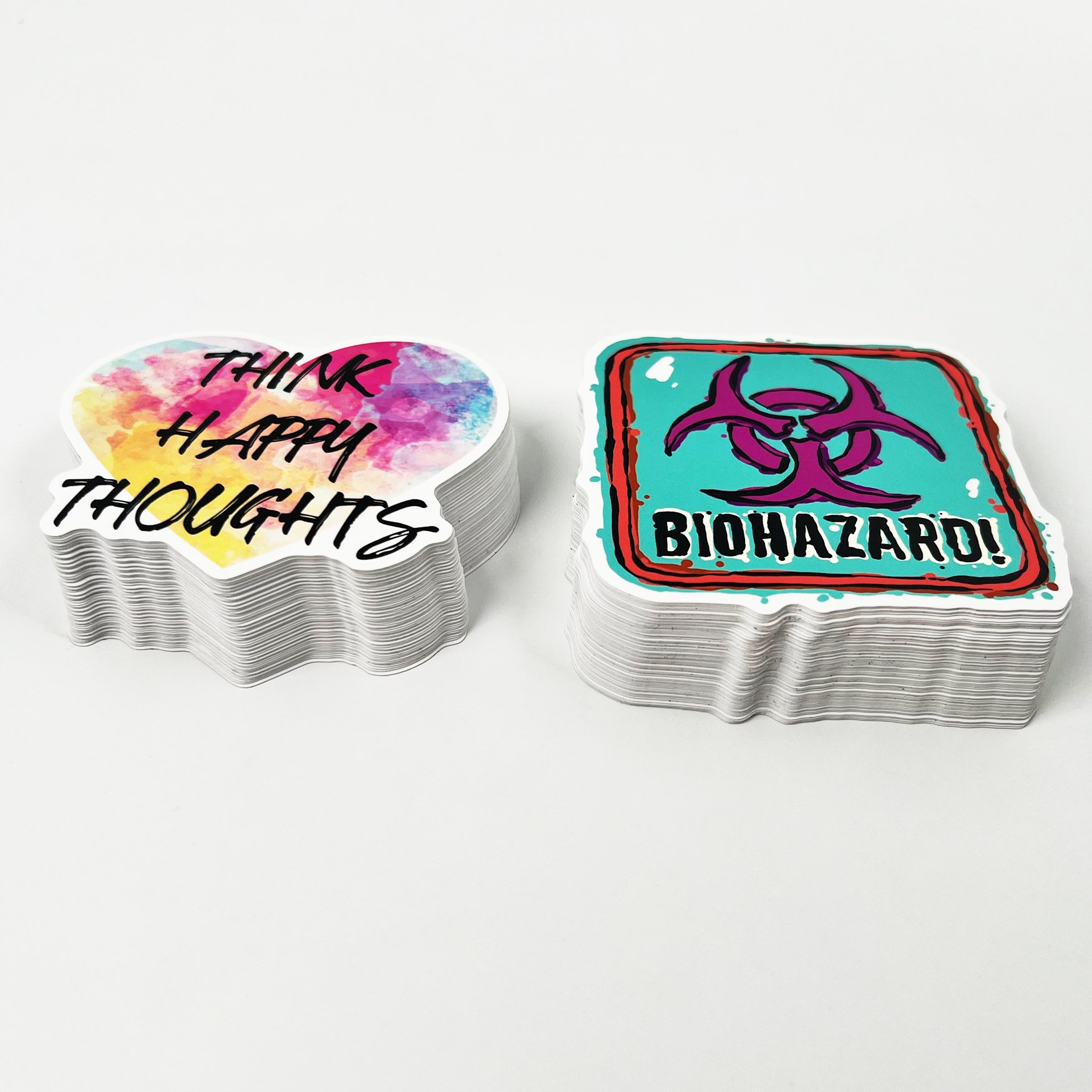 Printing UV Resist Vinyl Waterproof Durable Sticker PVC Weatherproof Self-Adhesive Die Cut Logo Custom Logo Label Stickers