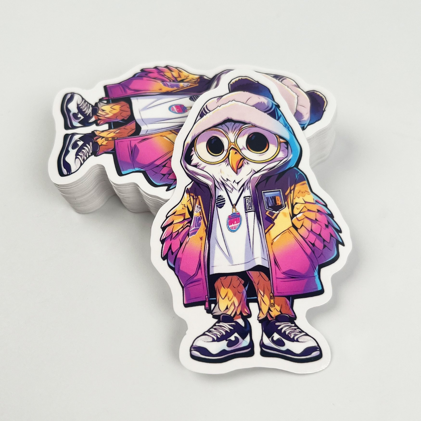 Printing UV Resist Vinyl Waterproof Durable Sticker PVC Weatherproof Self-Adhesive Die Cut Logo Custom Logo Label Stickers