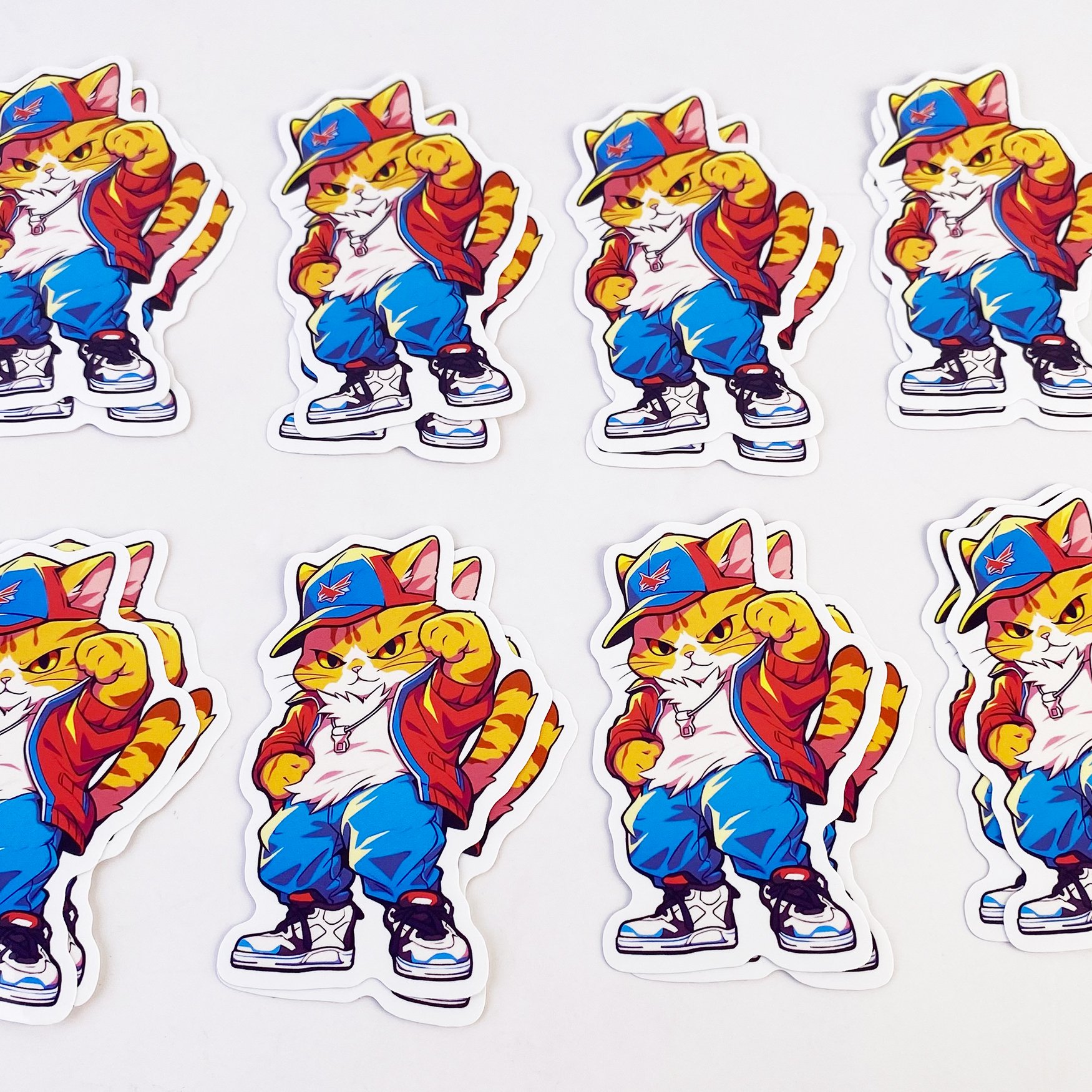 Printing UV Resist Vinyl Waterproof Durable Sticker PVC Weatherproof Self-Adhesive Die Cut Logo Custom Logo Label Stickers