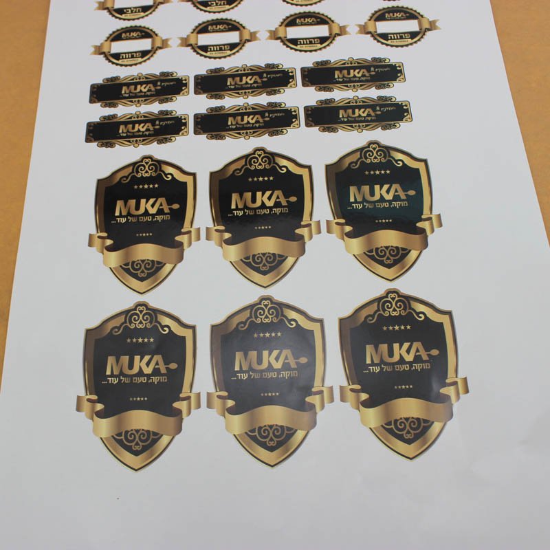 Small Moq Brand Logo Printable Custom Vinyl Cute Kawaii Kid Bear Cartoon Anime Dye cut Stickers