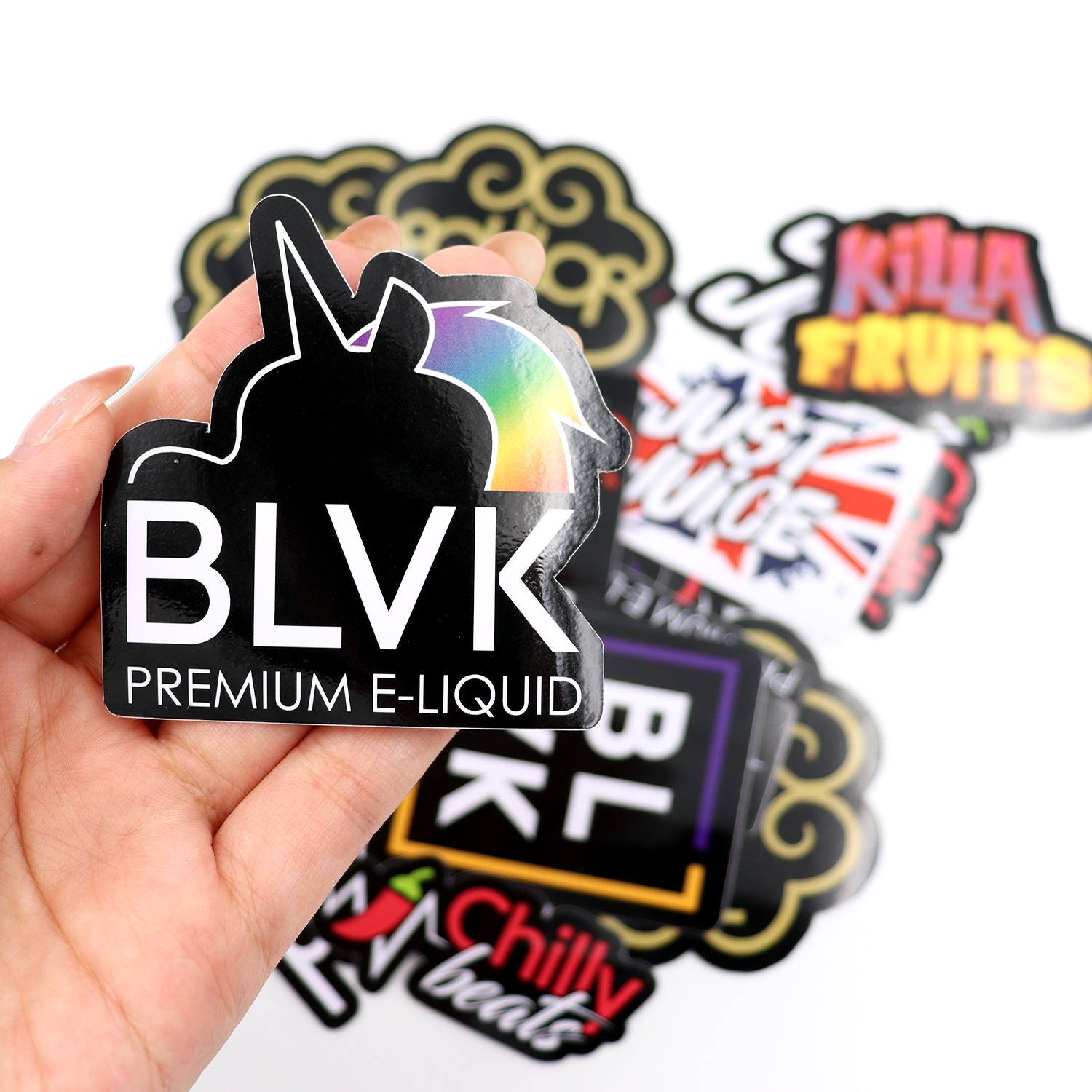 Custom Printed Logo Anime Cartoon Stickers Die Cut PVC Waterproof Laptop Die Cut Sticker