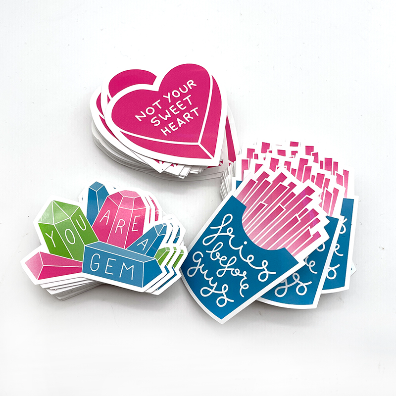 Custom Printed Logo Anime Cartoon Stickers Die Cut PVC Waterproof Laptop Die Cut Sticker