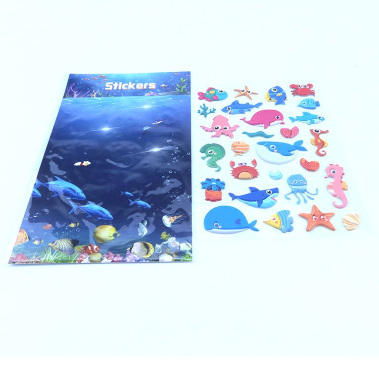 Low price on 3D kawaii cartoon puffy sticker,Retail packing puffy 3d sticker,Custom English Alphabet Puffy Sticker Set