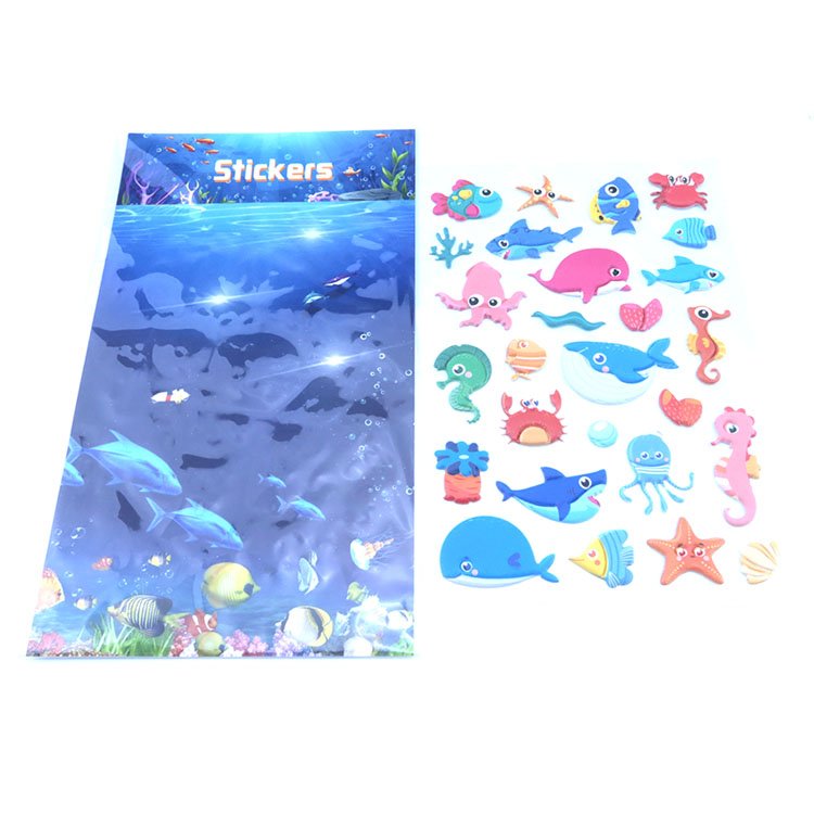 Low price on 3D kawaii cartoon puffy sticker,Retail packing puffy 3d sticker,Custom English Alphabet Puffy Sticker Set