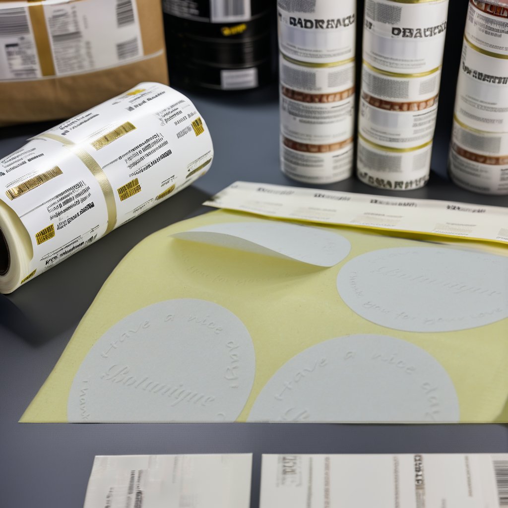 Customized LOGO sticker printing roll, plastic waterproof synthetic paper adhesive, vinyl PVC circular brand logo sticker