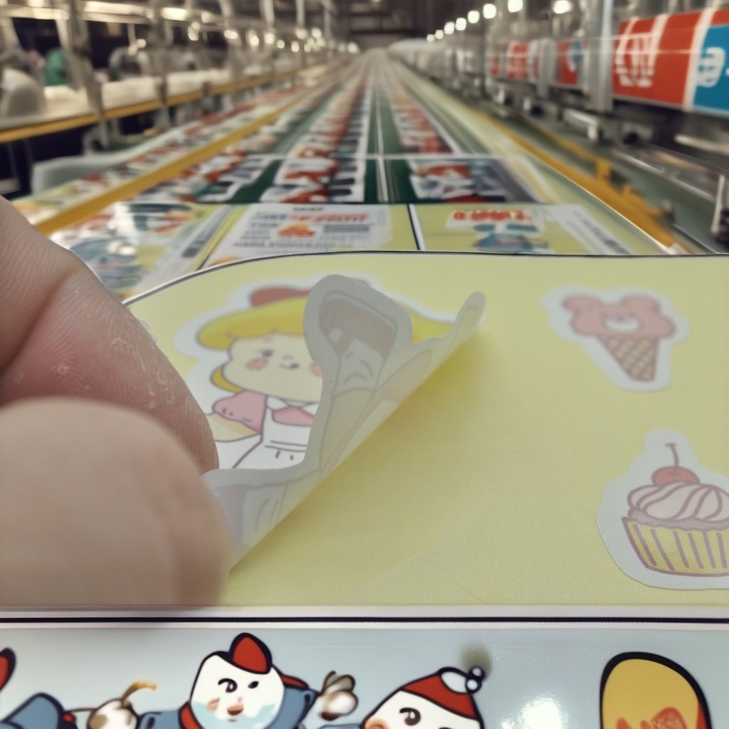 Customized LOGO sticker printing roll, plastic waterproof synthetic paper adhesive, vinyl PVC circular brand logo sticker