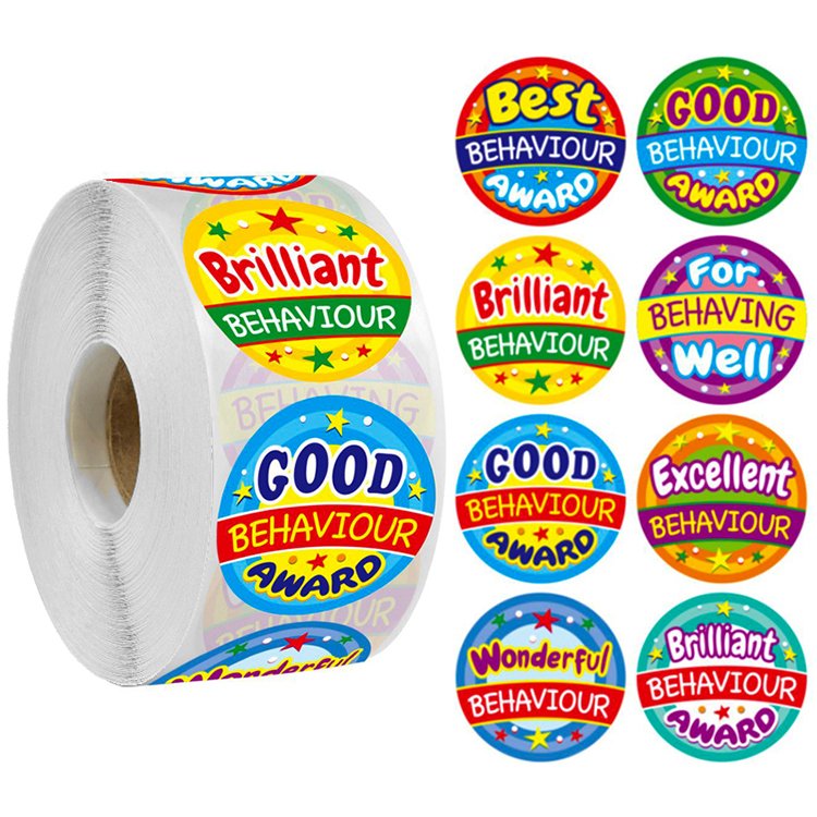 Custom Logo Circle Packaging Sticker Sheets Die Cut Printing Vinyl Waterproof Resistant Food Round Sealing Label Sticker Roll