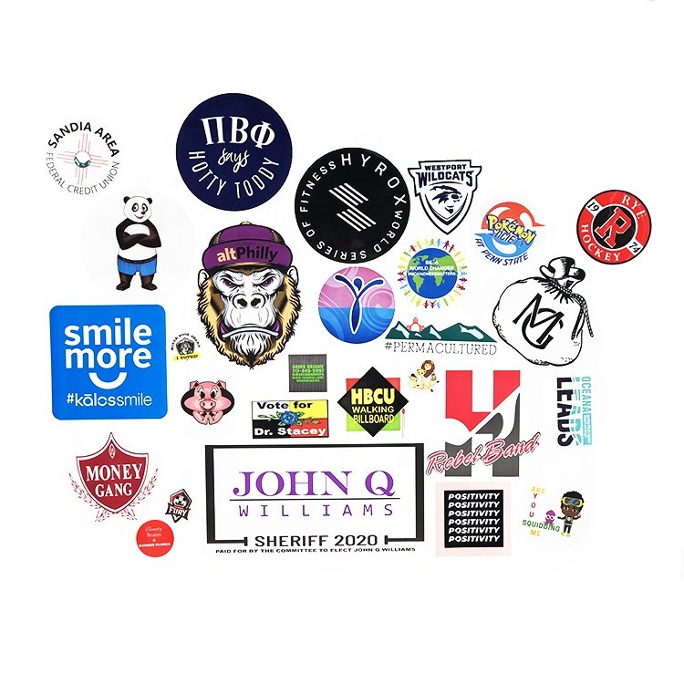 Cartoon Die Cut Sticker Custom Label Sticker Adhesive High Quality Custom Waterproof Custom Label Stickers