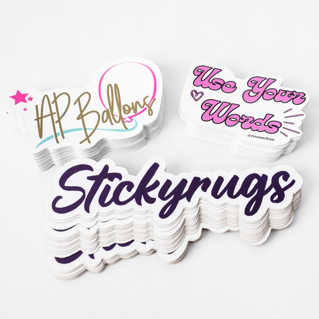 Custom Printed Logo Waterproof Die Cut Sticker Anime Decorative Cartoon Adhesive Vinyl PVC Printing Kiss Cut Sticker Sheets