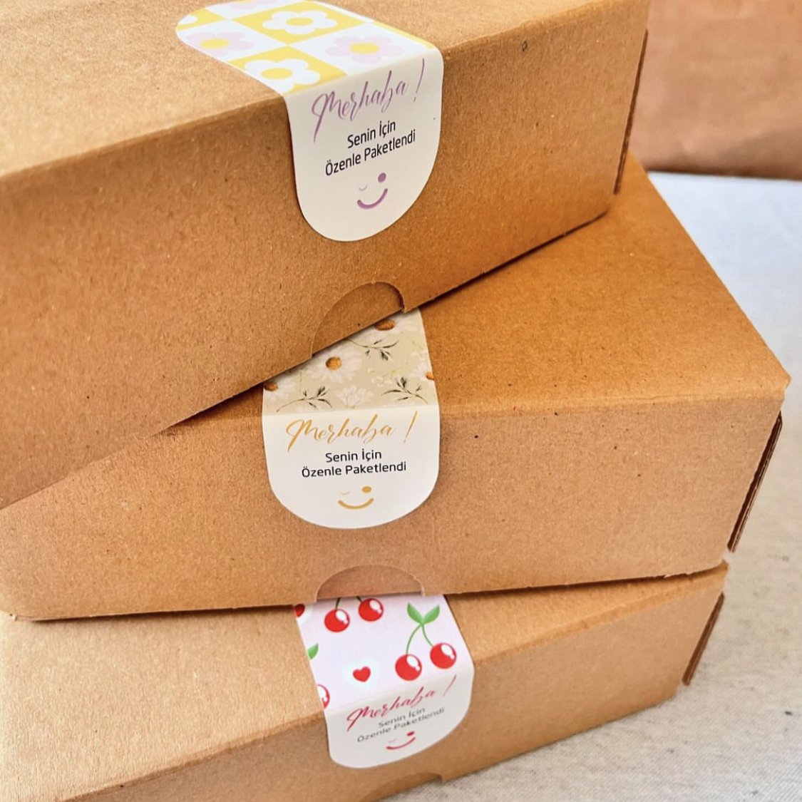 Custom Print Luxury Thank You Sticker Texture Paper Gift Bag Food Shipping Packing Box Seal Label Logo Sticker For Packing Boxes