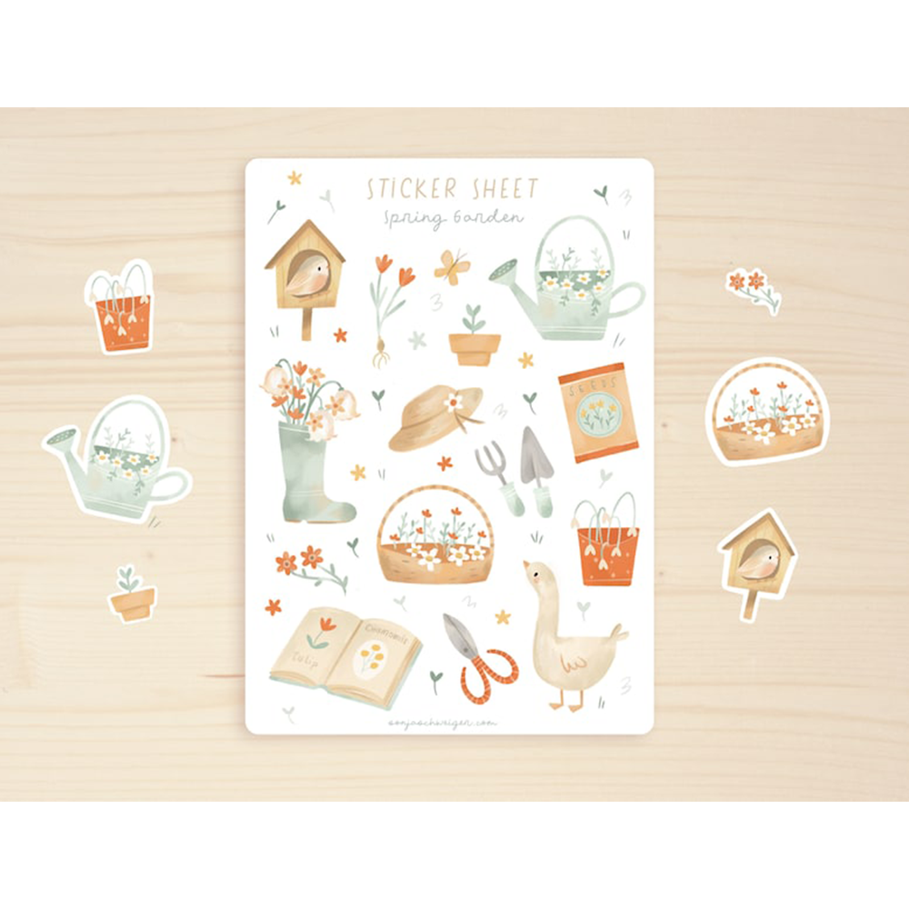 Sticker Sheets New Small Size Die Cut Vinyl Adhesive Journal Scrapbooking Decorative Sticker Sheet