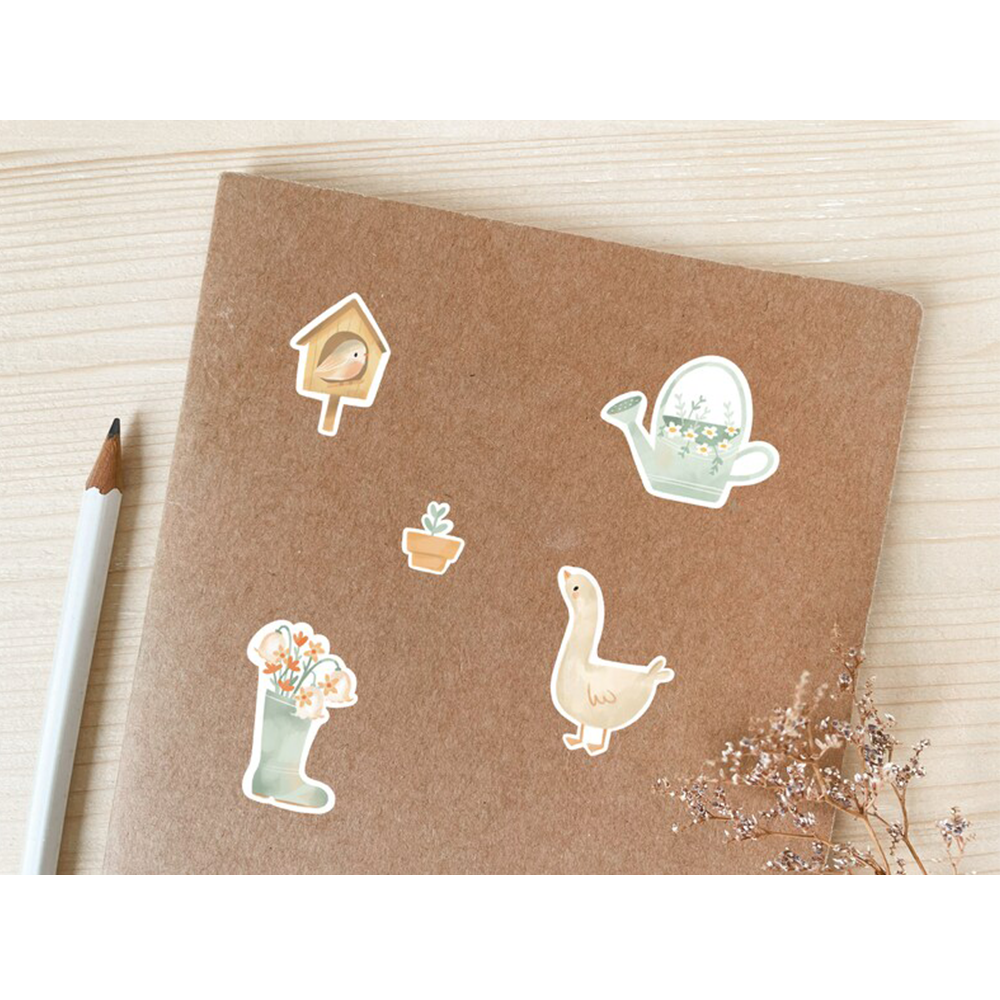 Sticker Sheets New Small Size Die Cut Vinyl Adhesive Journal Scrapbooking Decorative Sticker Sheet