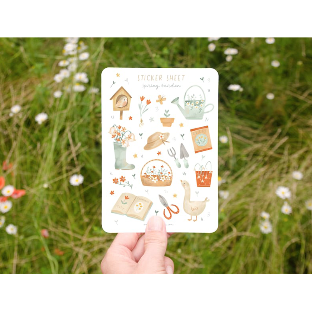 Sticker Sheets New Small Size Die Cut Vinyl Adhesive Journal Scrapbooking Decorative Sticker Sheet