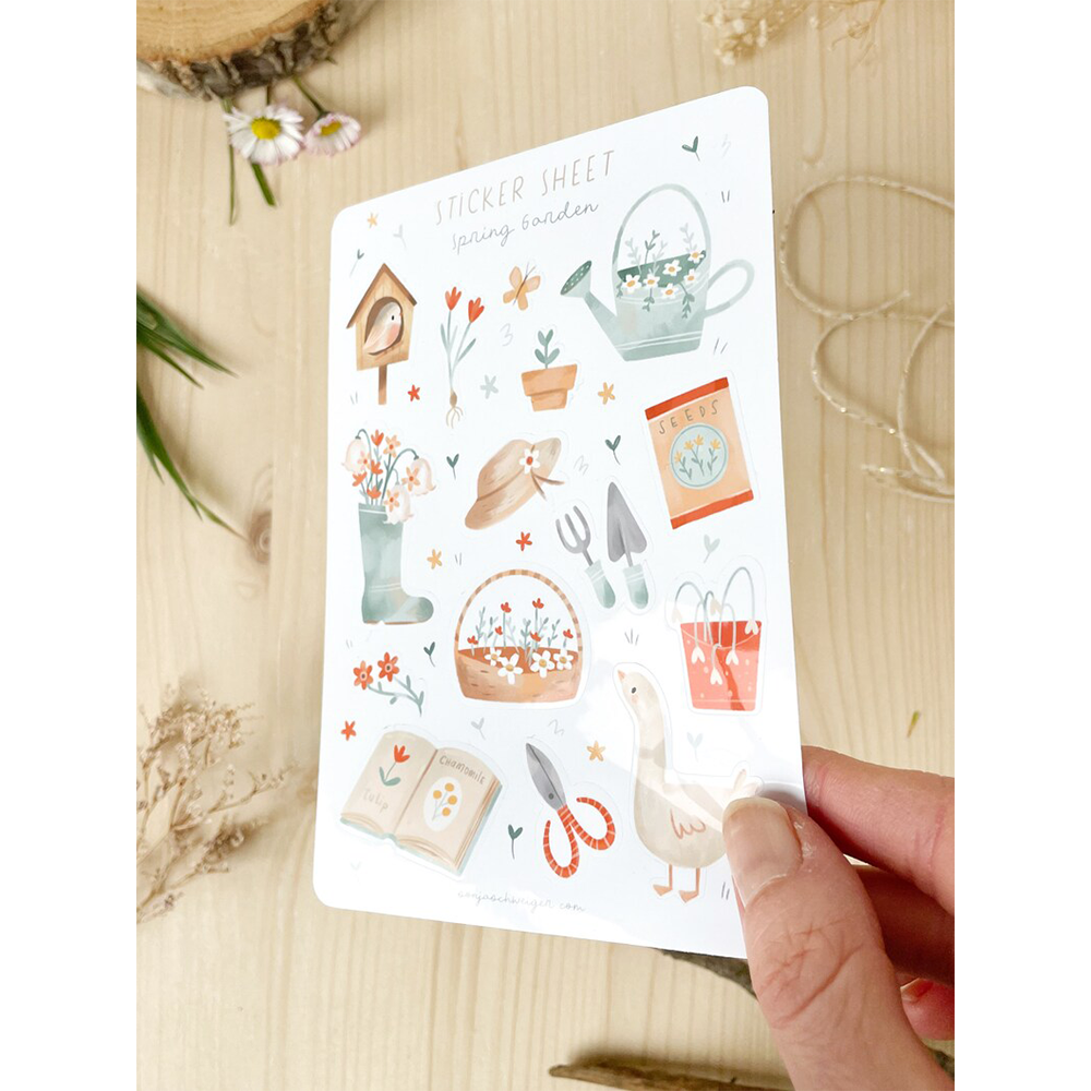 Sticker Sheets New Small Size Die Cut Vinyl Adhesive Journal Scrapbooking Decorative Sticker Sheet
