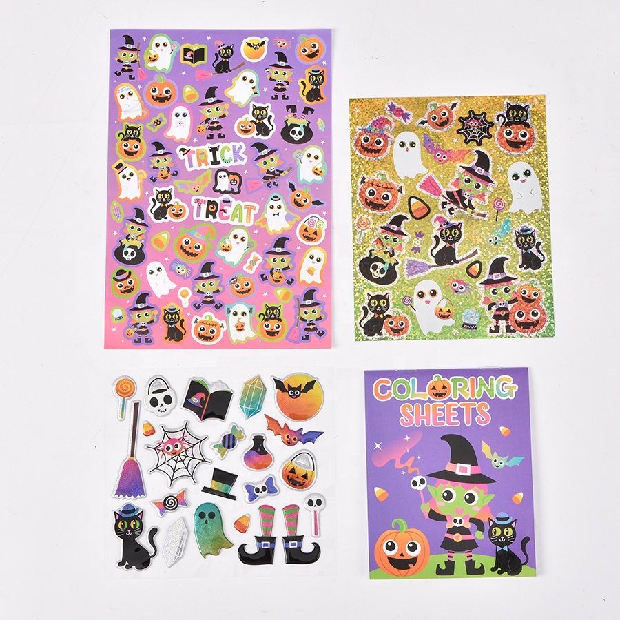 Custom Printing Vinyl Stickers Cartoon Stickers Decals Kawaii peal off stickers for halloween home decoration