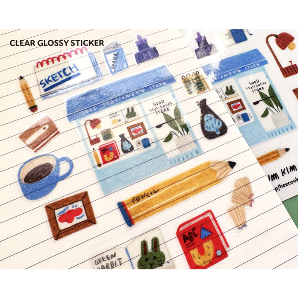 DIY Stationary Sticker Self-Adhesive Printing Custom Vinyl Scrapbooking Decorative Sticker Sheets