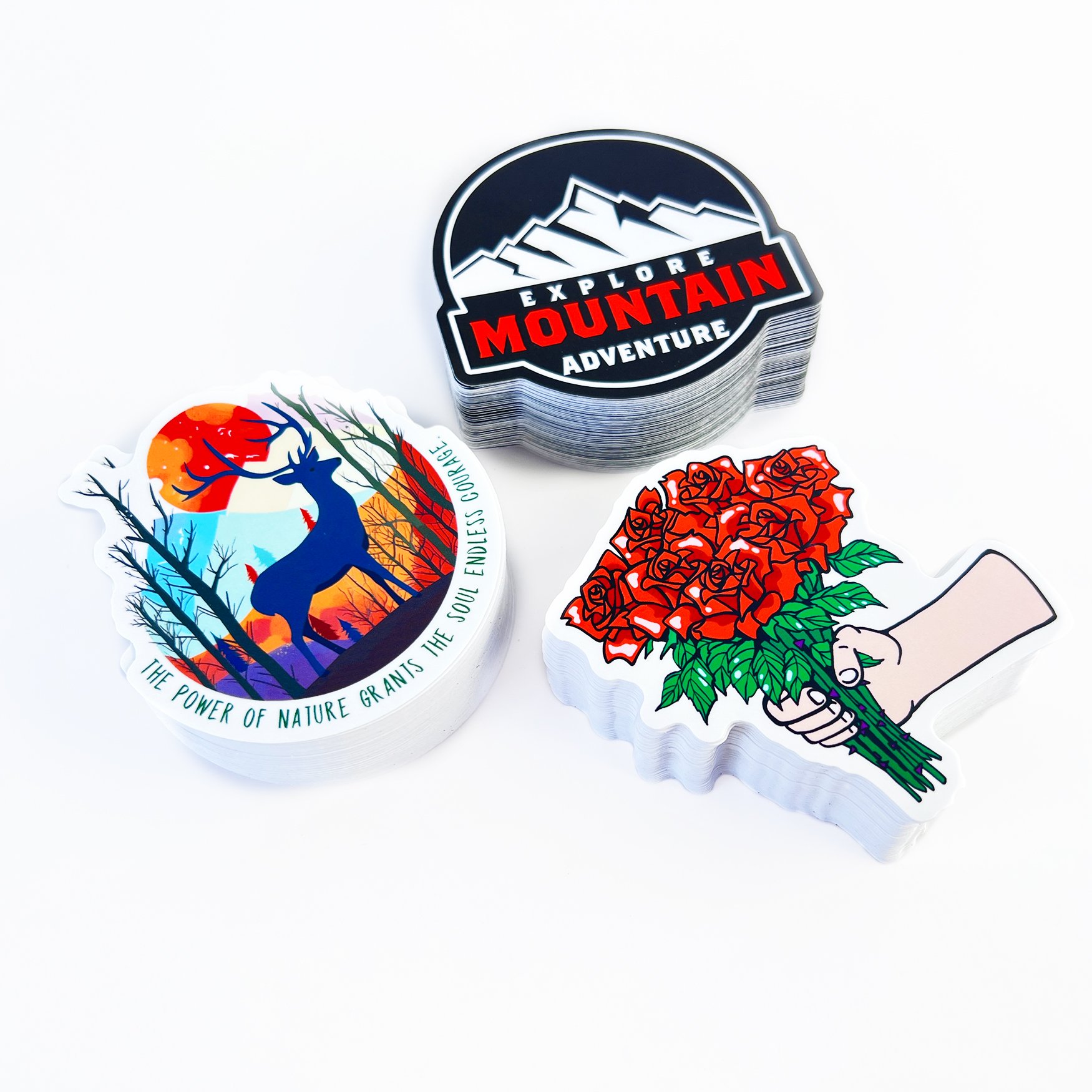 Custom Printing Logo Label Sticker Reusable Resistant Adhesive Outdoor Decorative Plastic Transparent Clear Logo Sticker Labels