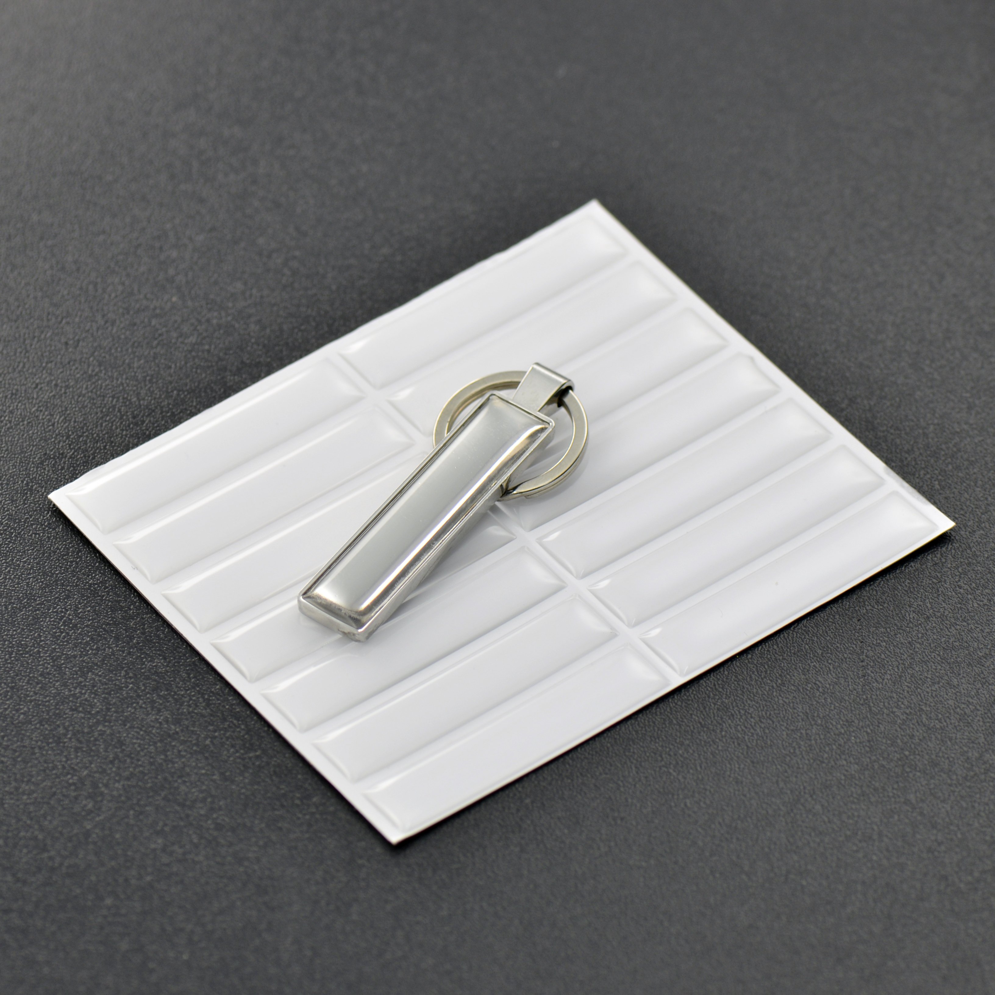 51.5mm x 11mm Rectangle Blank Epoxy Domed Stickers For Number Plates Keychains