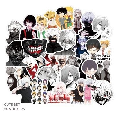 50PCS/SET Bunny Girl Demon Slayer Totoro Luffy Goku Academia Berserk Jojos Genshin Impact Uzumaki Chainsaw Man Anime Stickers