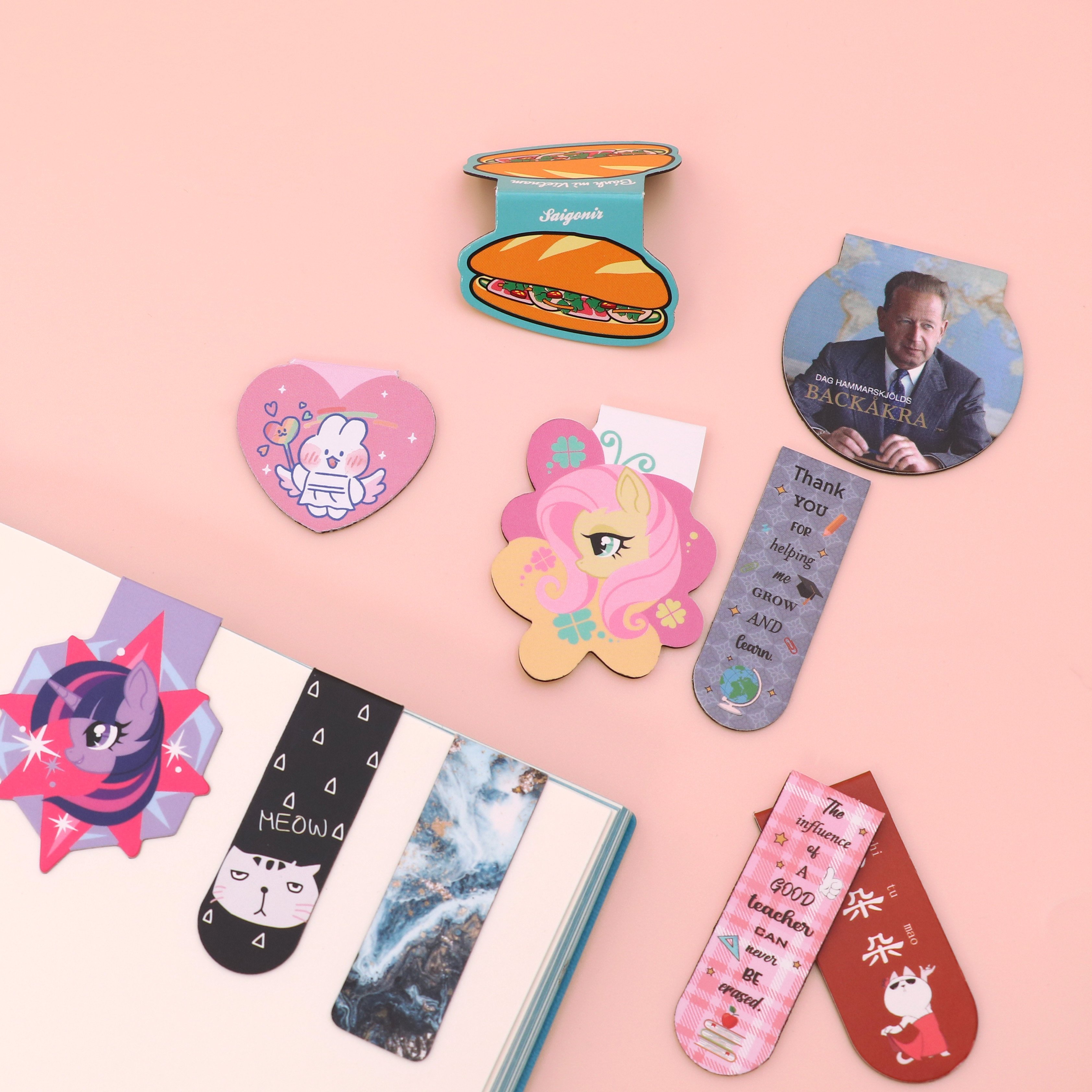Kunshan Krell Cartoon Burger magnet bookmark customization Gift refrigerator stickers magnetic bookmarks custom