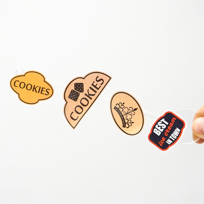 Waterproof Custom Printing Logo Food Sticker Sheet for Jar/glass/plastic Bottle Label Round/clear Packing Label