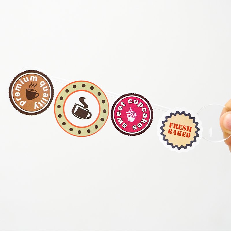 Waterproof Custom Printing Logo Food Sticker Sheet for Jar/glass/plastic Bottle Label Round/clear Packing Label