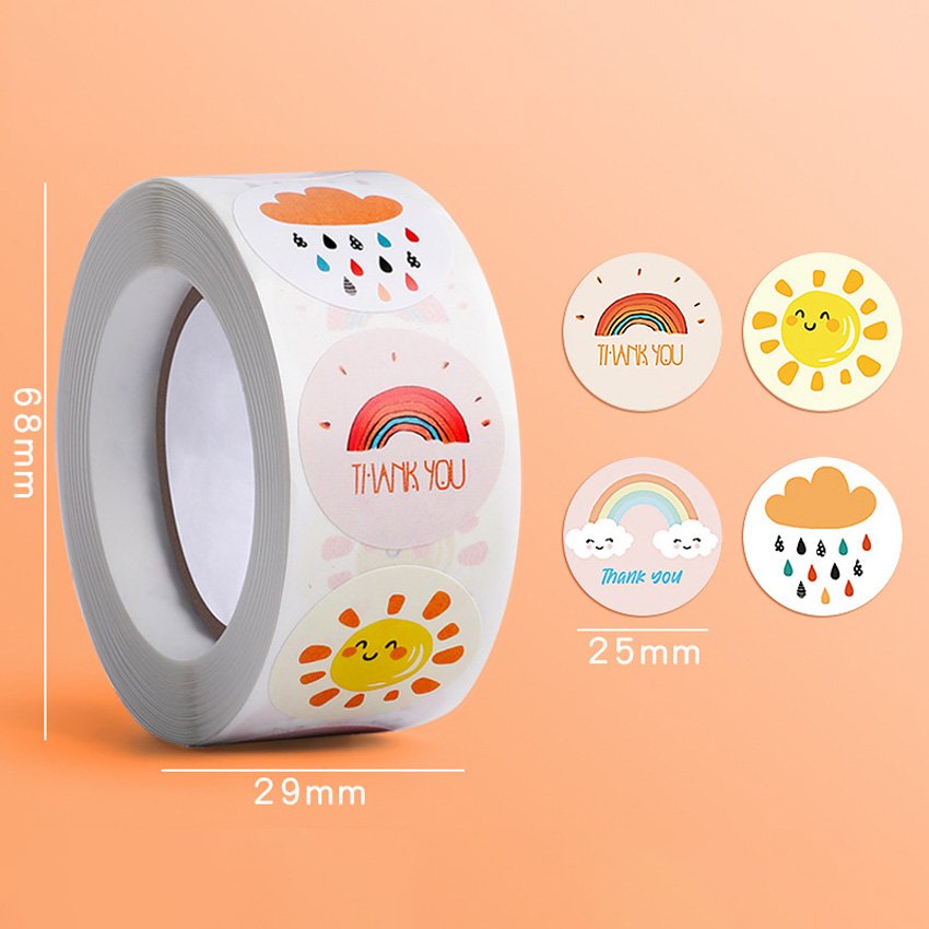 Logo Stickers For Packaging Cartoon Stickers For Kids Custom Die Cut Sticker