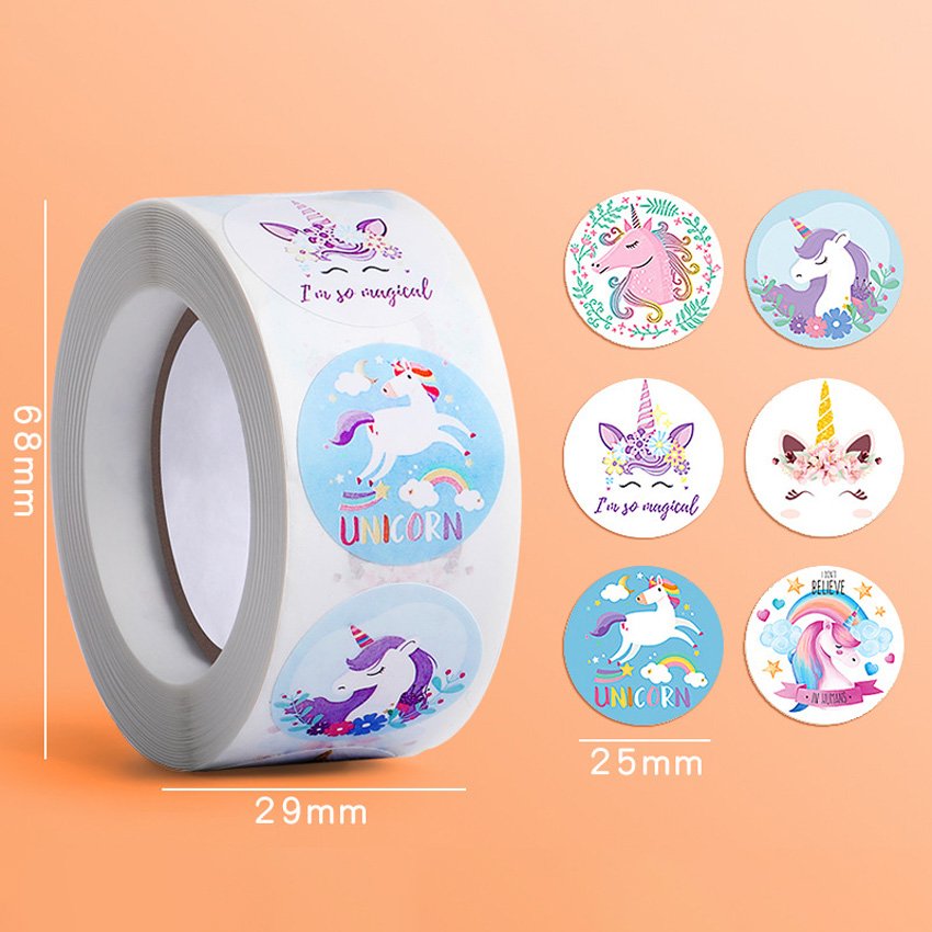 Logo Stickers For Packaging Cartoon Stickers For Kids Custom Die Cut Sticker