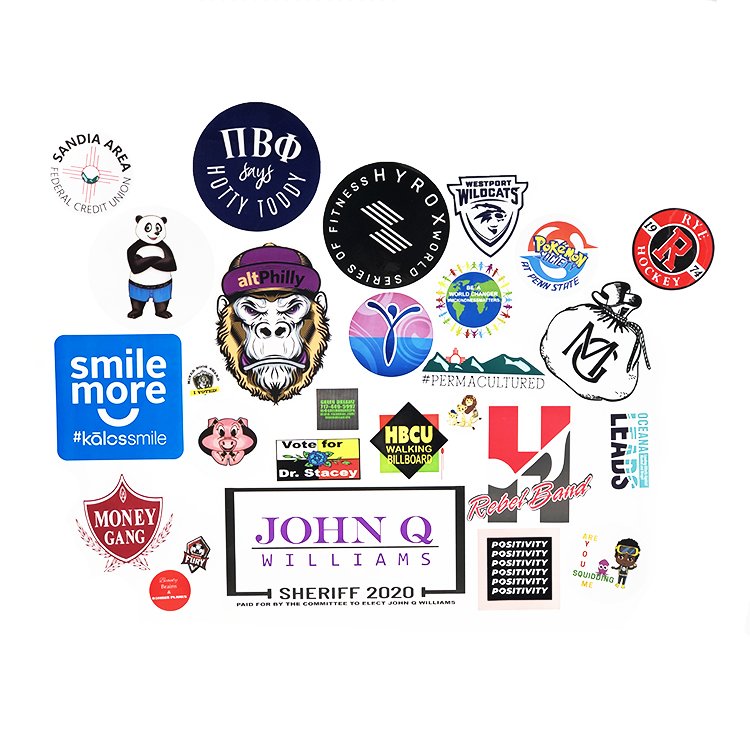 Transparent Cartoon Sticker Custom Children Cartoon Sticker for Kids