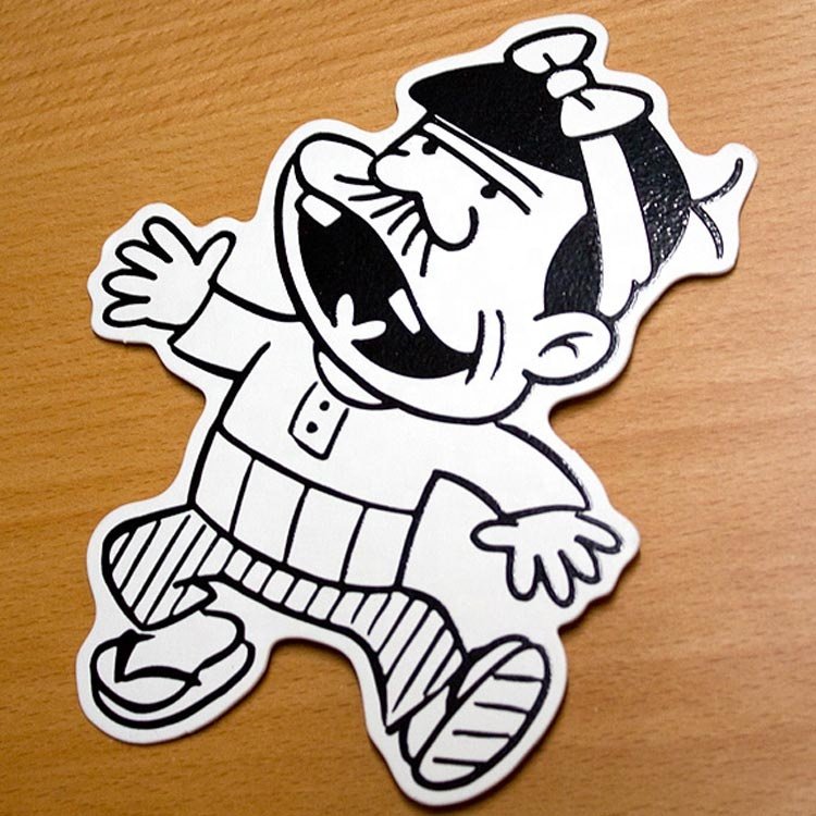 Hot Sale Waterproof Die Cut Custom Cartoon PVC Vinyl Sticker Pack with Header Card