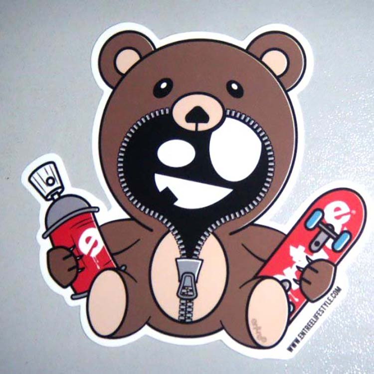 Hot Sale Waterproof Die Cut Custom Cartoon PVC Vinyl Sticker Pack with Header Card