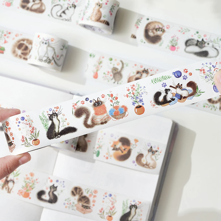 Multiple Colour Washi Tape Kawaii Cartoon Patterns Japanese Paper School Stationery sticker