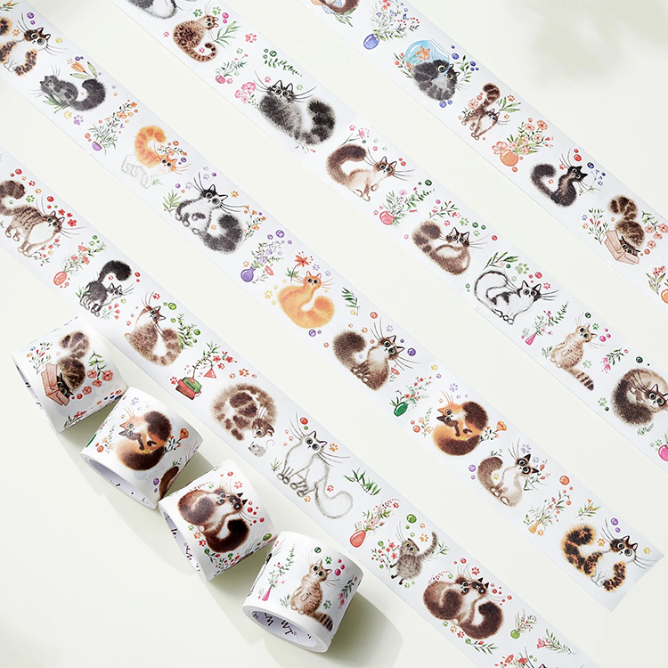 Multiple Colour Washi Tape Kawaii Cartoon Patterns Japanese Paper School Stationery sticker