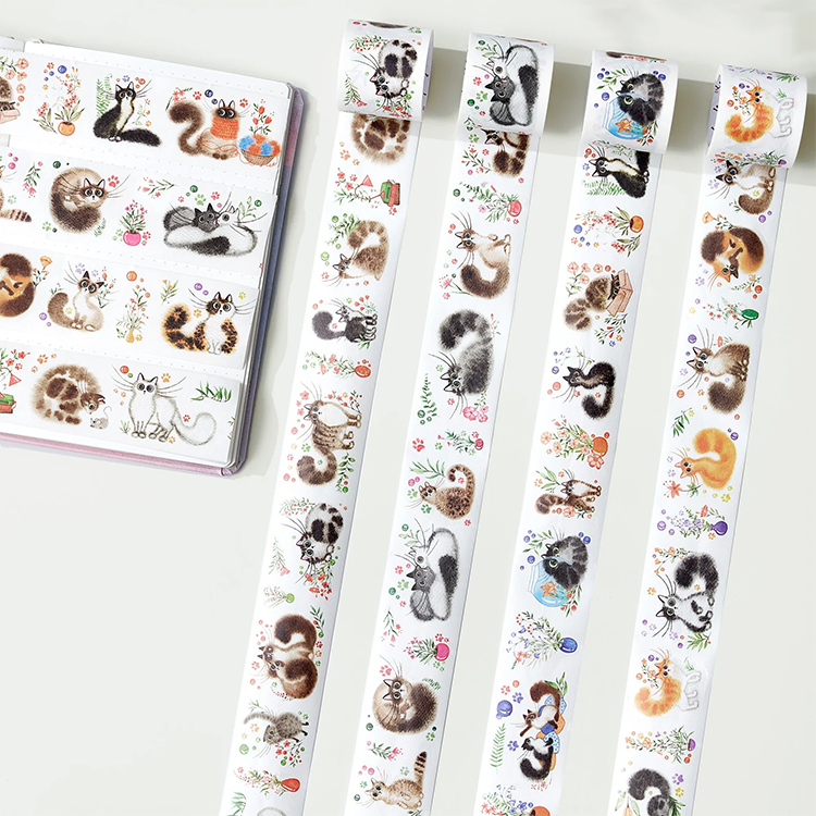 Multiple Colour Washi Tape Kawaii Cartoon Patterns Japanese Paper School Stationery sticker