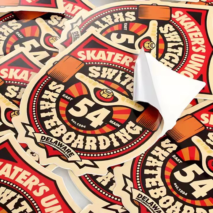 Free Proofing Custom Printing Logo Packaging Waterproof Gloss Vinyl Holographic Die Cut Sticker