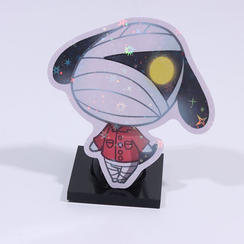 Vigreat Adhesive Cartoon Sticker Sheet No Minimum Moq Holographic Sticker