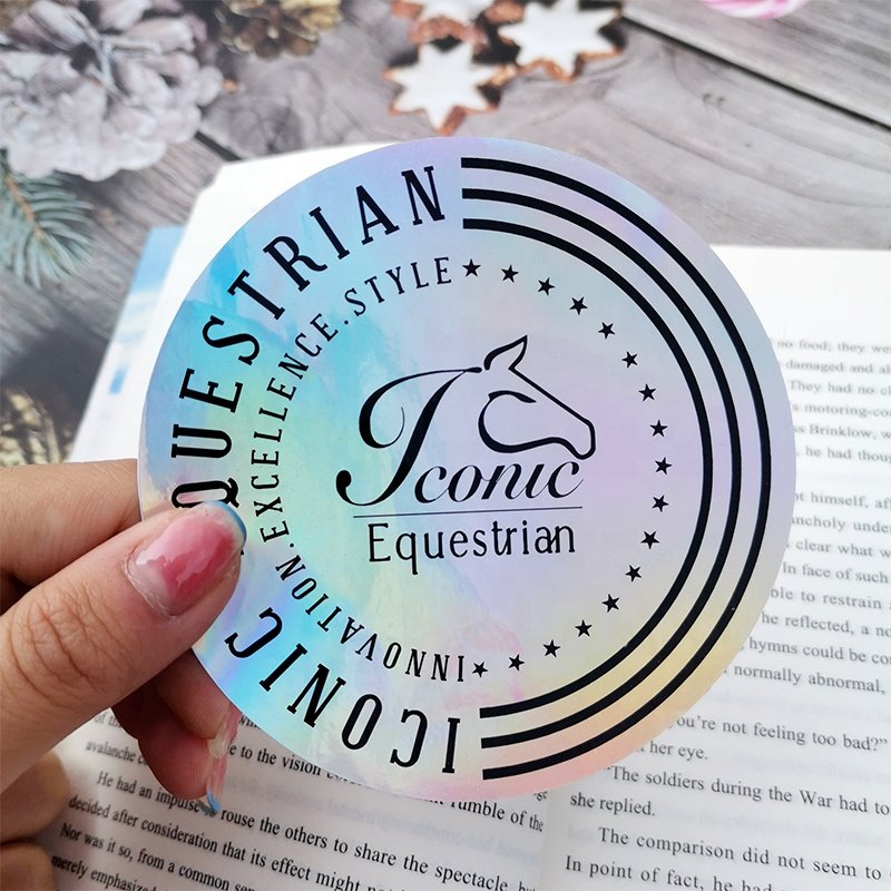 Waterproof Customized Business Brand Logo Advertising Gifts Holographic Stickers Die Cut Custom Vinyl Sticker