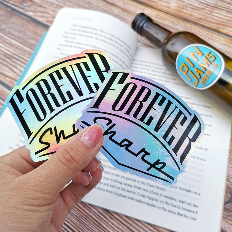 Waterproof Customized Business Brand Logo Advertising Gifts Holographic Stickers Die Cut Custom Vinyl Sticker
